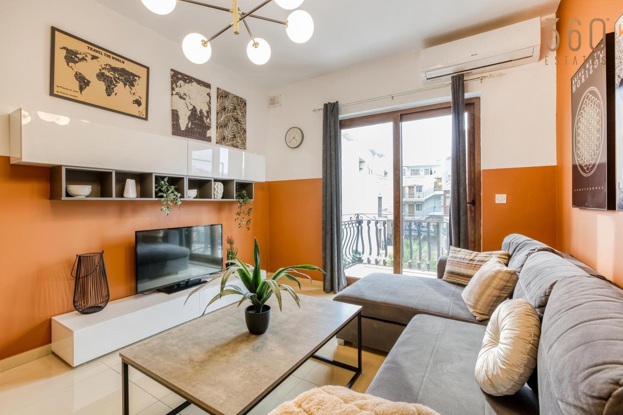 Stylish 2br With Private Balconies By 360 Estates * San Ġiljan